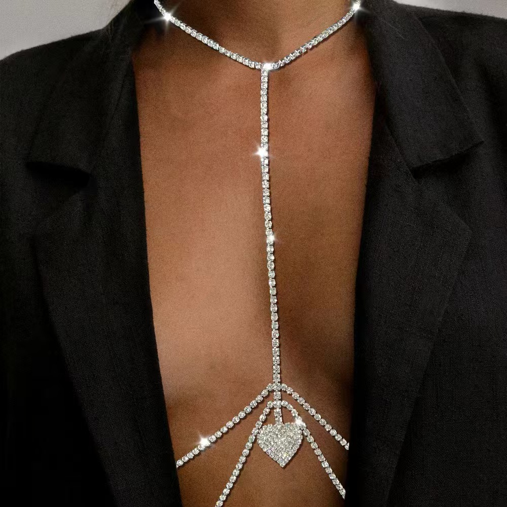 Body Jewelry High End - Corrente de cintura com strass em