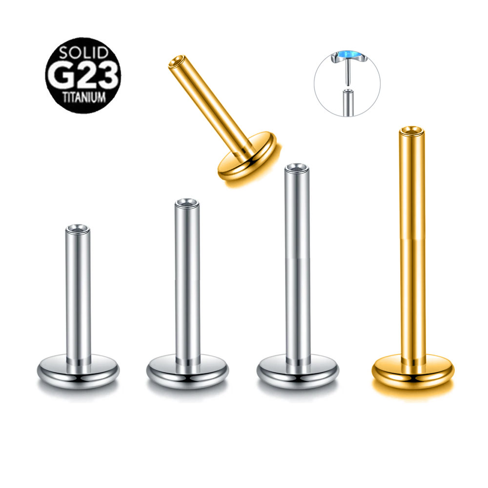 Body Jewelry Threadless - 10 pçs/lote ASTM F136 G23 Titânio
