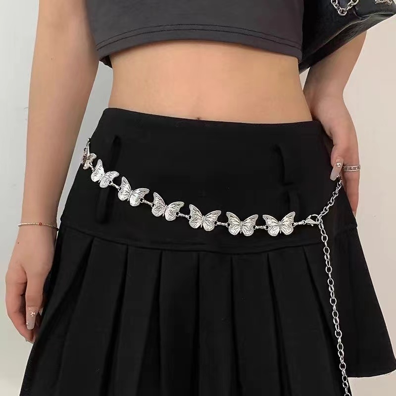 Body Jewelry Charms - Moda borboleta cinto corrente de cintura