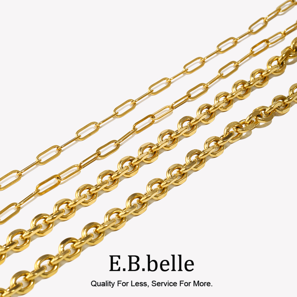 Body Jewelry Gold Plated - Corrente de aço inoxidável para mulheres,
