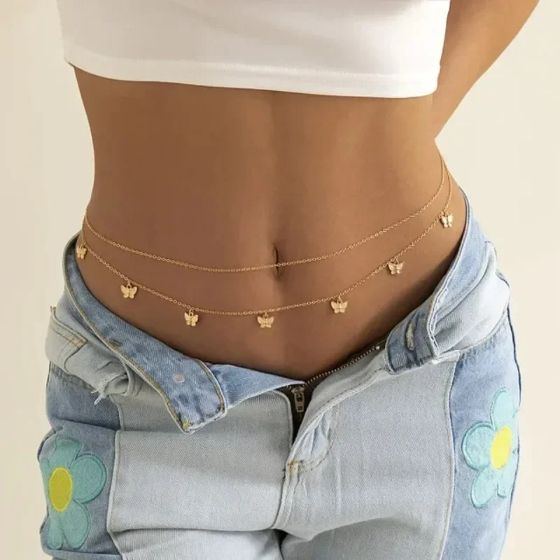 Body Jewelry Ends - Novo charme sexy dupla camada borboleta