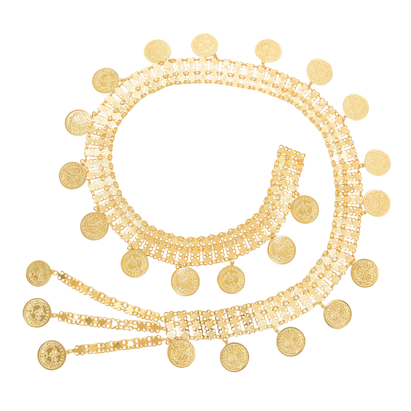 Body Jewelry Indian - Golden Tassel Hollow Charms para Mulheres,