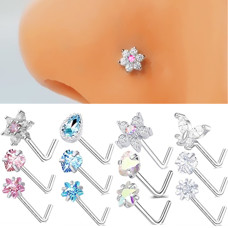 Body Jewelry Indian - Conjunto de piercing de nariz com