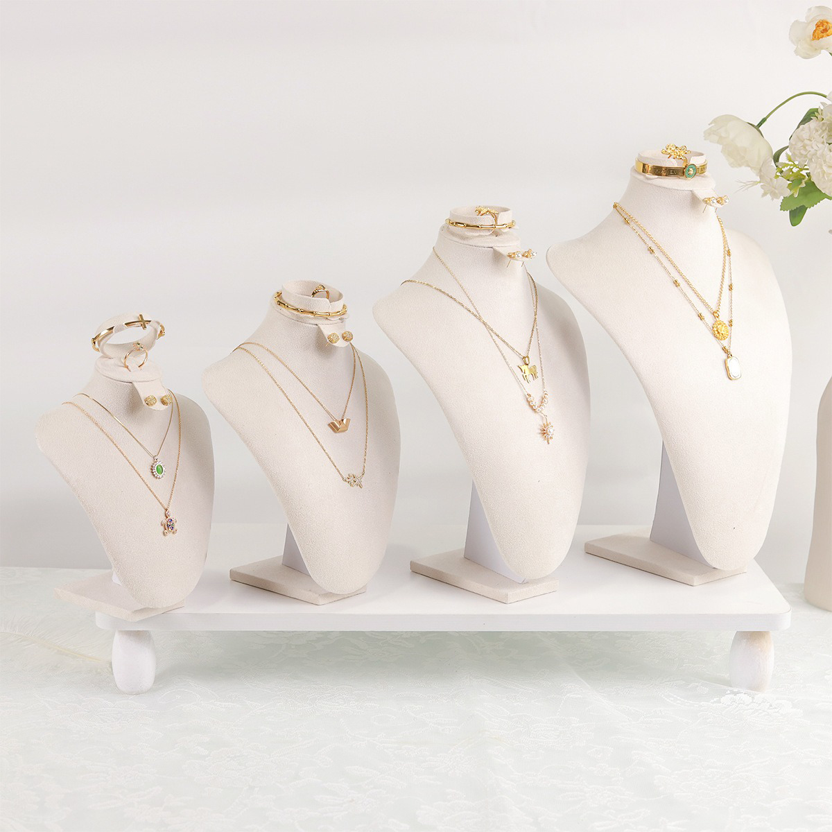 Body Jewelry Display Ideas - Busto de exibição de joias de