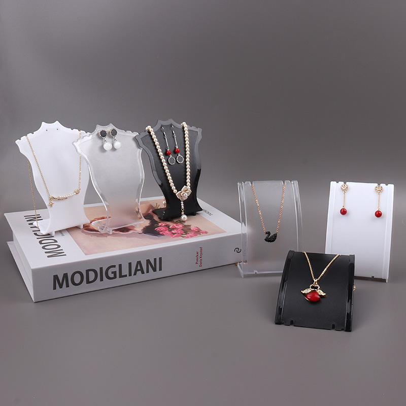 Body Jewelry Display Ideas - Acrílico mini colar display manequim pingente