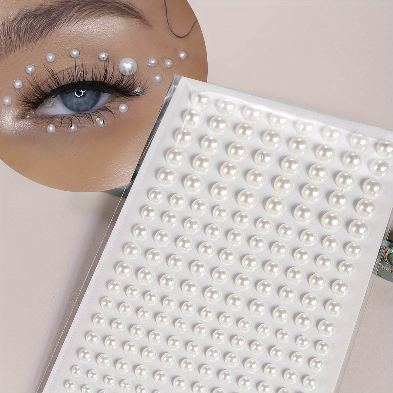Body Jewelry Eyebrow - Falso pérola mulheres tridimensional facial decoração