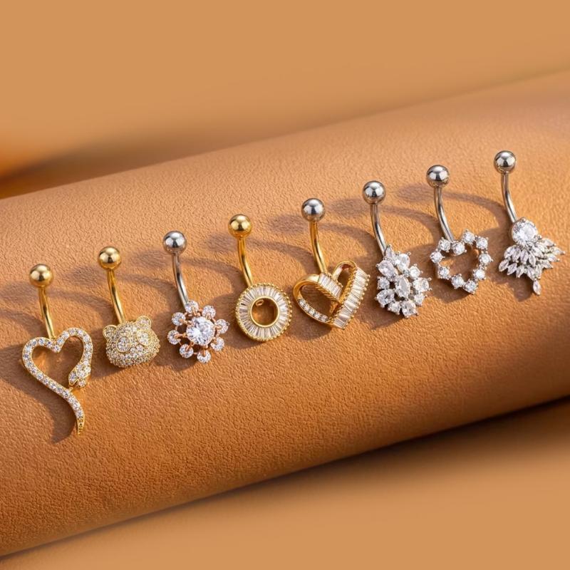 Body Jewelry Charms - Piercings de Umbigo Borboleta com Pingente