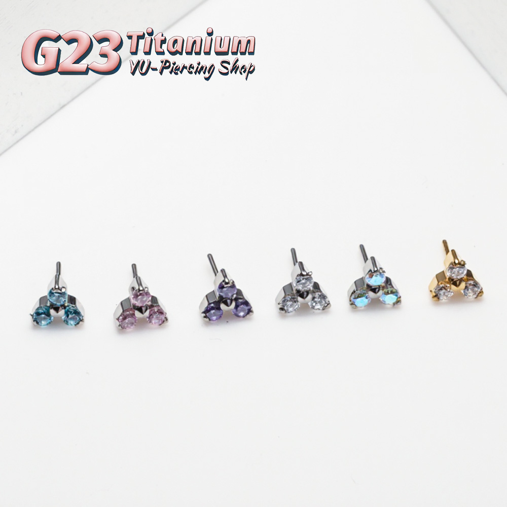 Body Jewelry Threadless - Piercing de Titânio ASTM F136 Trinity