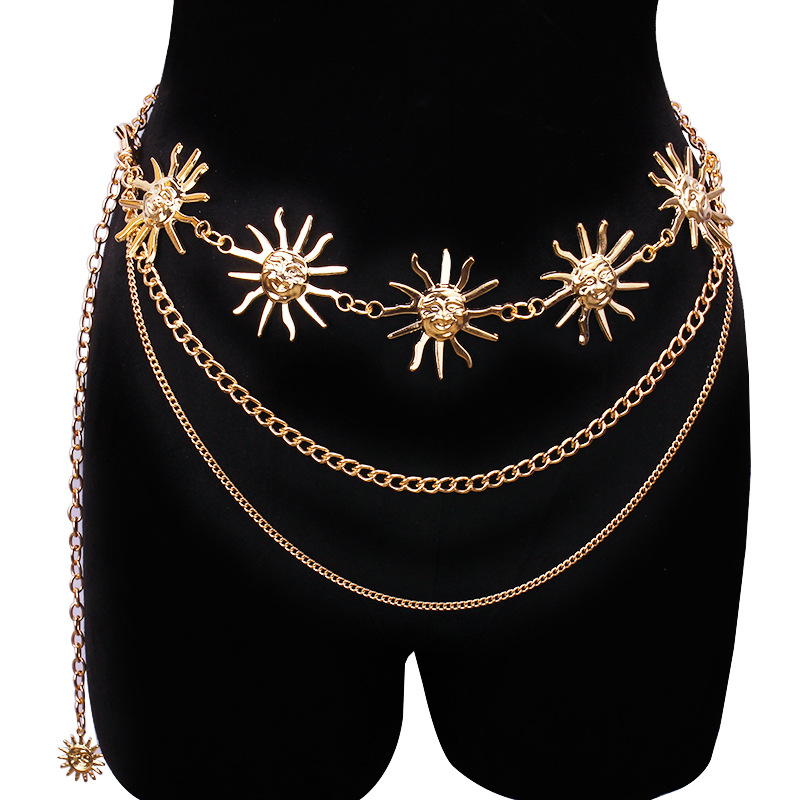 Body Jewelry Ends - Chunky multicamadas punk gótico lua sol