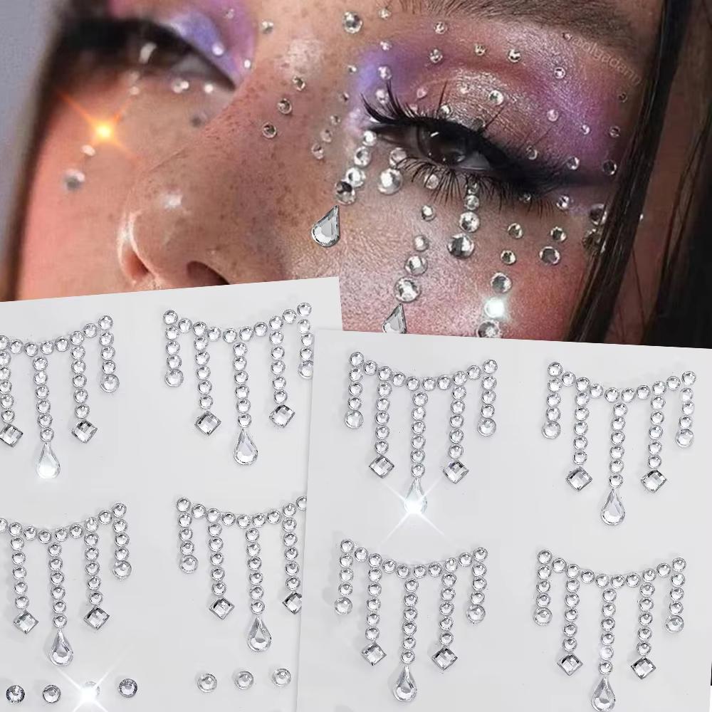 Body Jewelry Eyebrow - 1/5 Folhas Face Jewels Stickers DIY