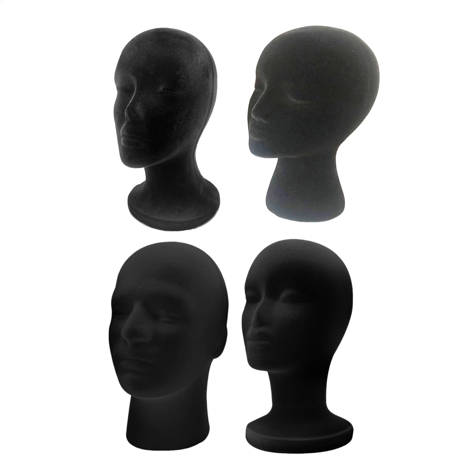 Body Jewelry Display Ideas - Cabeça de manequim preto espuma veludo