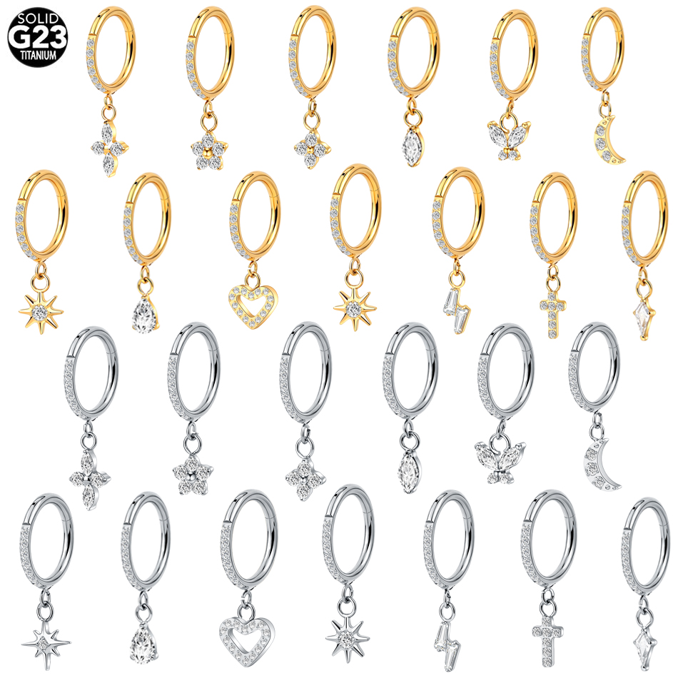 5 Peças Brincos de Argola de T - Body Jewelry Trend avaliação e preço