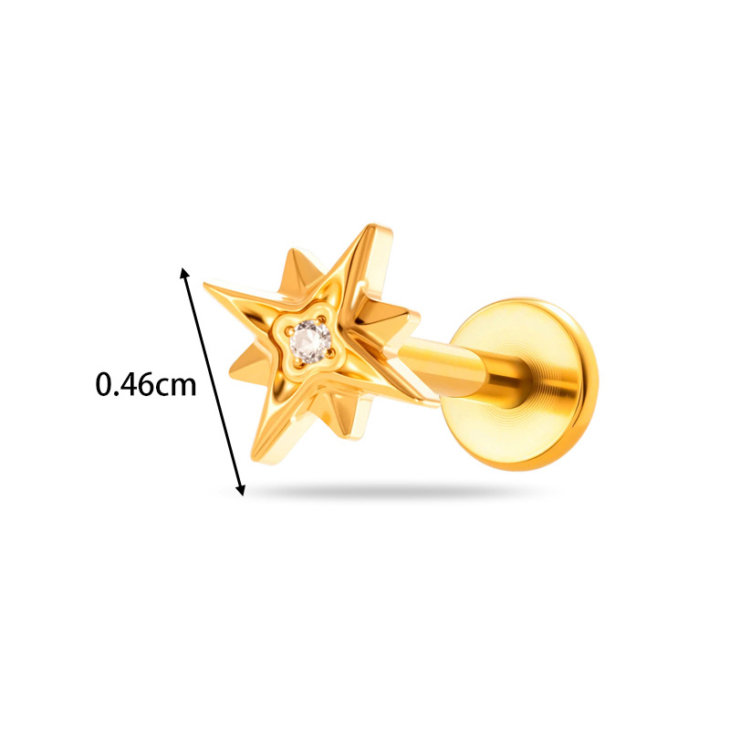 1 Peça Piercing de Titânio G23 - Body Jewelry Threadless avaliação e preço