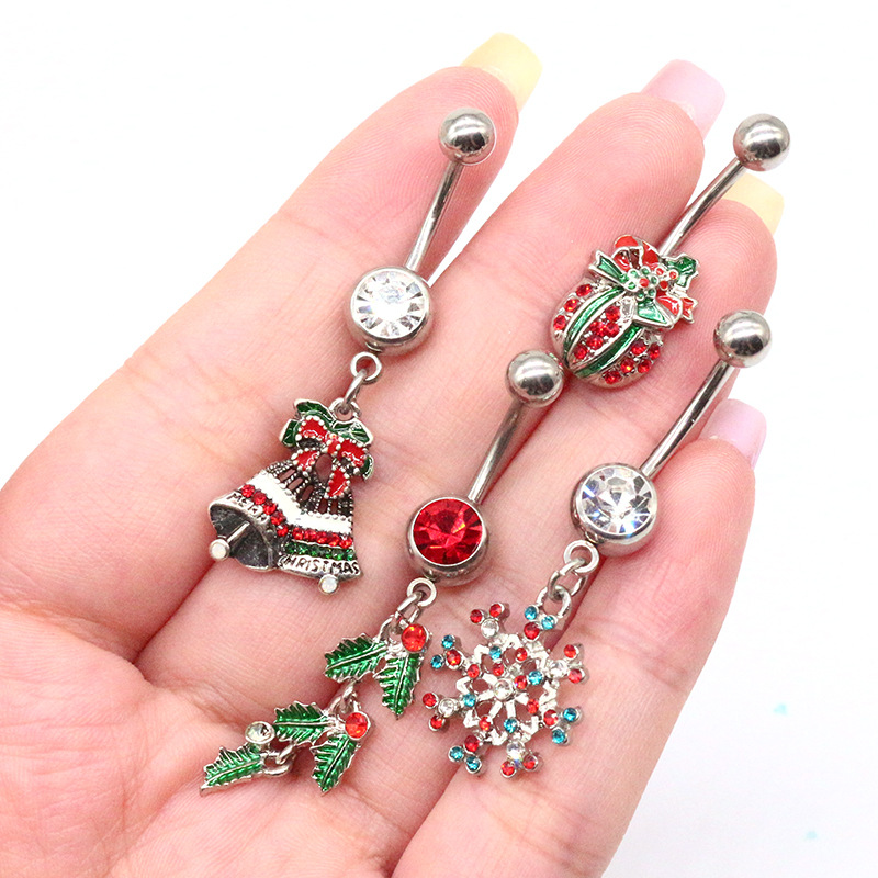 Anel de umbigo série de natal  - Body Jewelry Factory avaliação e preço