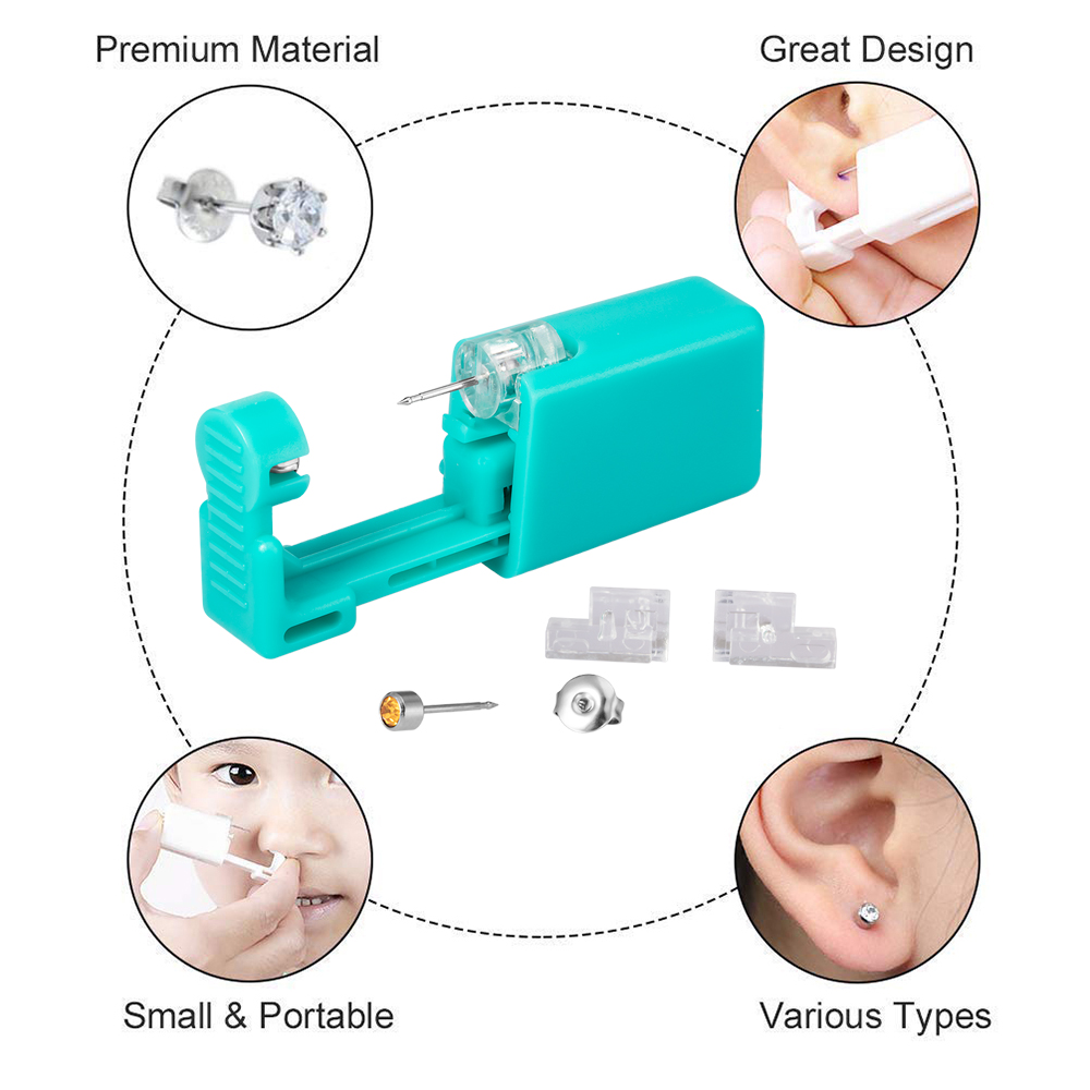 1pc descartável verde orelha p - Body Jewelry Factory avaliação e preço