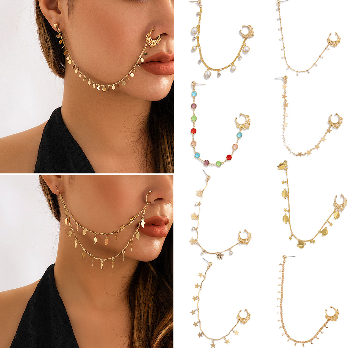 Brincos de borla de borboleta  - Body Jewelry Indian avaliação e preço