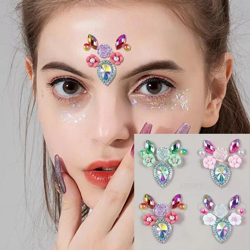 Adesivos de Strass 3D para Olh - Body Jewelry Eyebrow avaliação e preço
