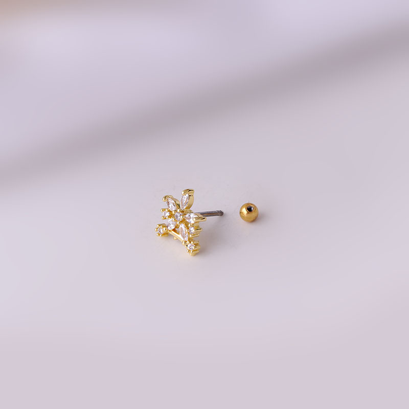 1 peça piercing de aço inoxidá - Body Jewelry Trend avaliação e preço