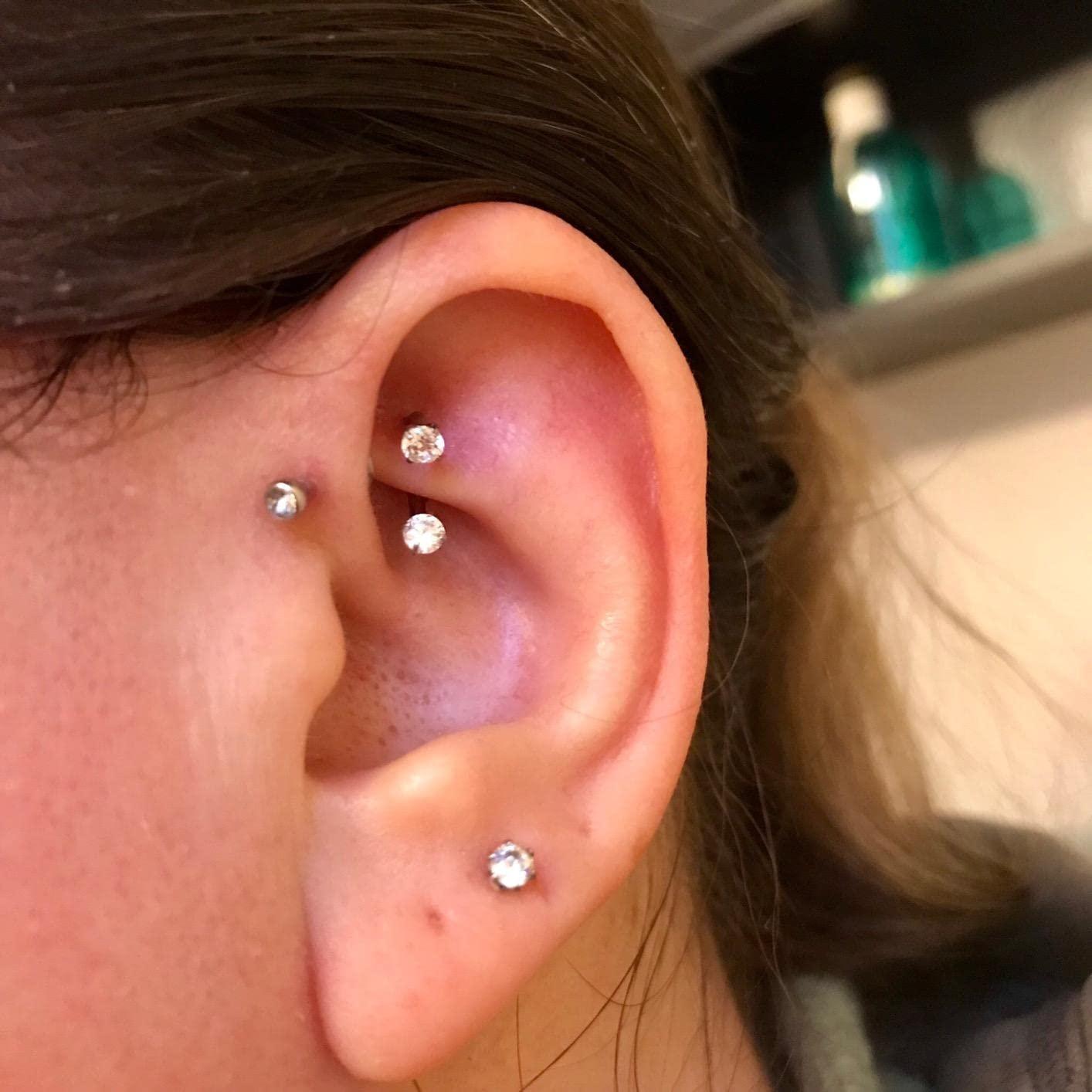 4 peças de Joias para Piercing - Body Jewelry Vertical Labret avaliação e preço