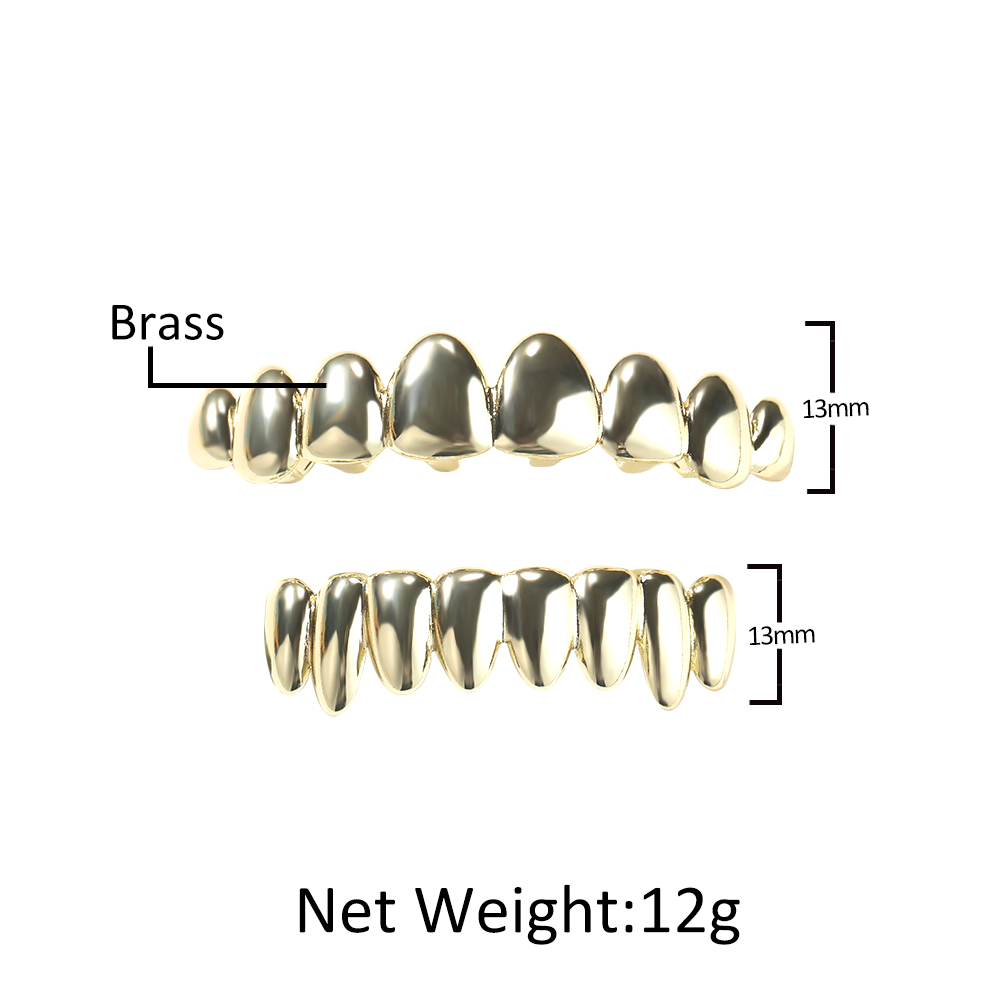 THE BLING KING-Conjunto Grillz - Body Jewelry Gold Plated avaliação e preço