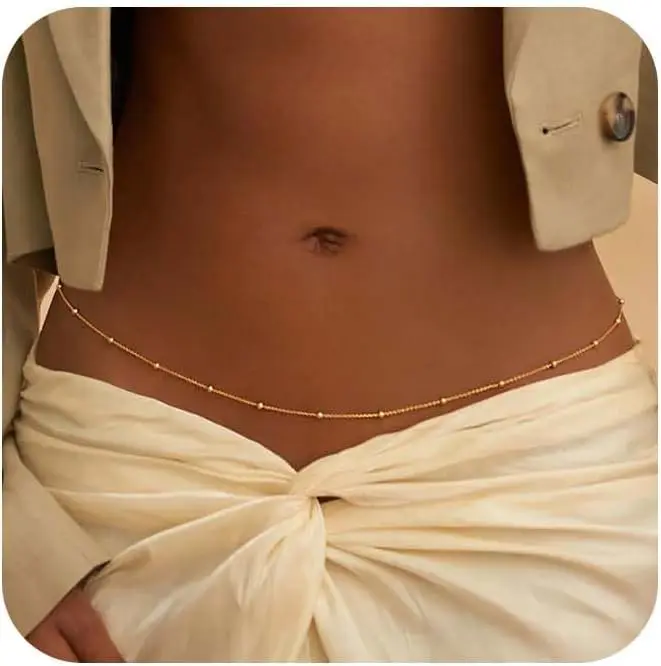 Joias corporais de biquíni aju - Body Jewelry Gold Plated avaliação e preço