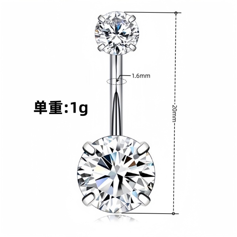 Piercings de Umbigo em Aço Ino - Body Jewelry Charms avaliação e preço