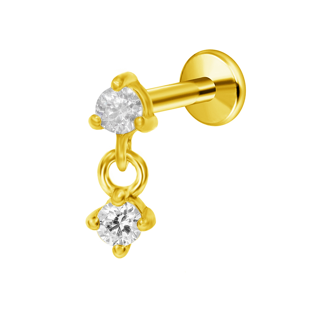 G23 titânio lua estrela pingen - Body Jewelry Threadless avaliação e preço