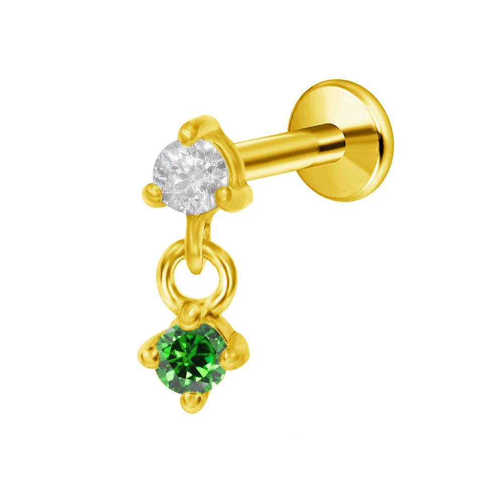 G23 titânio lua estrela pingen - Body Jewelry Threadless avaliação e preço