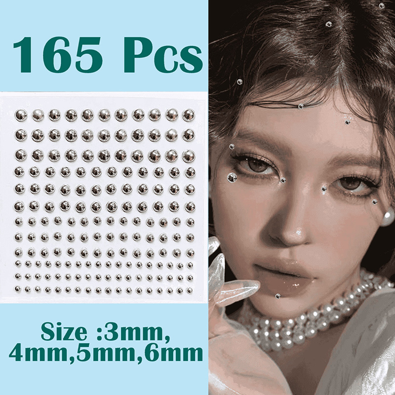 3d rosto olhos festa maquiagem - Body Jewelry Eyebrow avaliação e preço