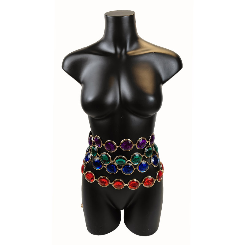 Corrente de corpo de pedra pre - Body Jewelry High End avaliação e preço