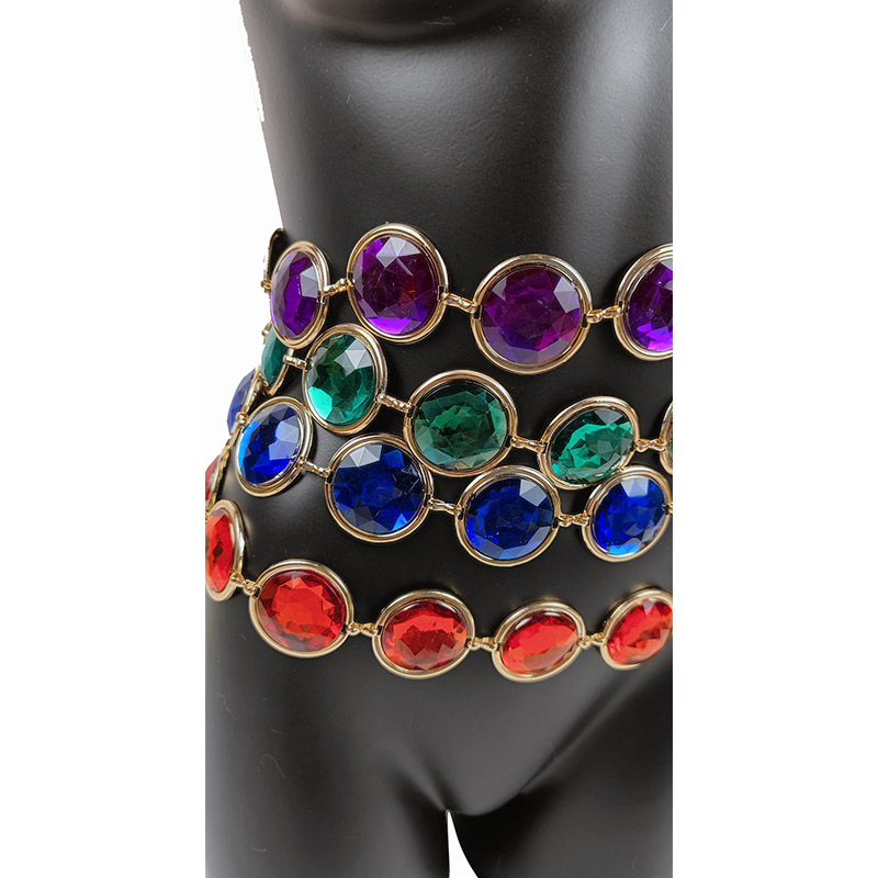 Corrente de corpo de pedra pre - Body Jewelry High End avaliação e preço