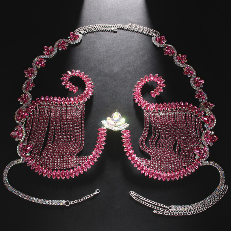Mulheres corpo peito corrente  - Body Jewelry Metal Types avaliação e preço