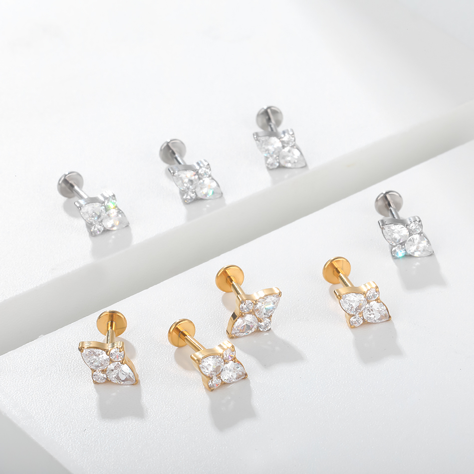 Titânio Labret Lip Stud para M - Body Jewelry Trend avaliação e preço