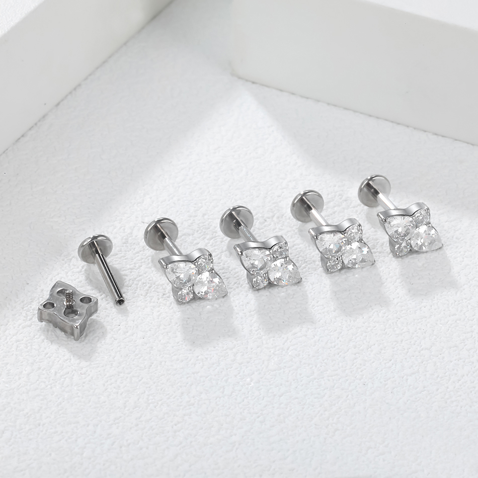 Titânio Labret Lip Stud para M - Body Jewelry Trend avaliação e preço