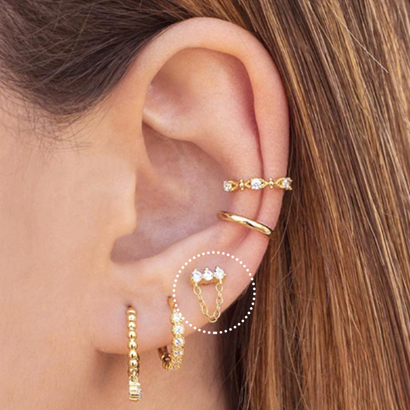 Brincos de titânio e aço inoxi - Tragus Flat Back avaliação e preço