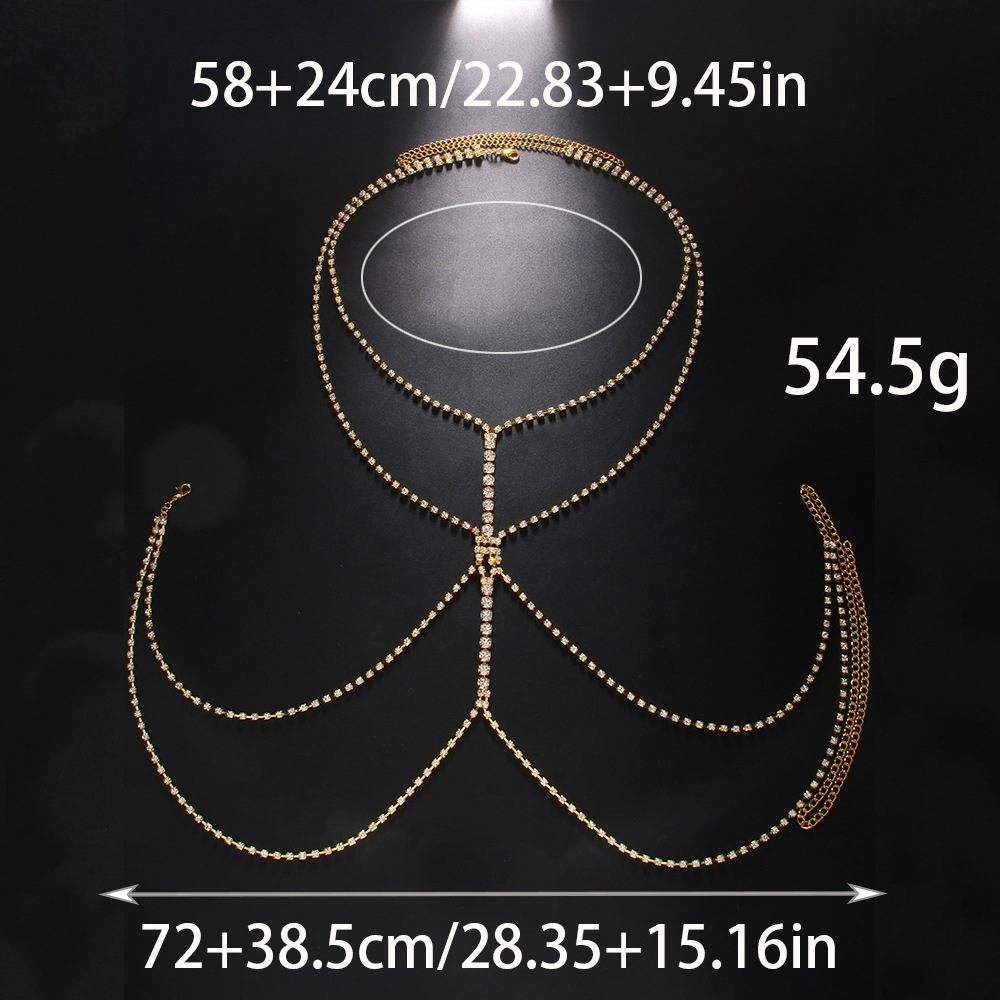 Corrente de Corpo Feminina Mul - Body Jewelry Gold Plated avaliação e preço