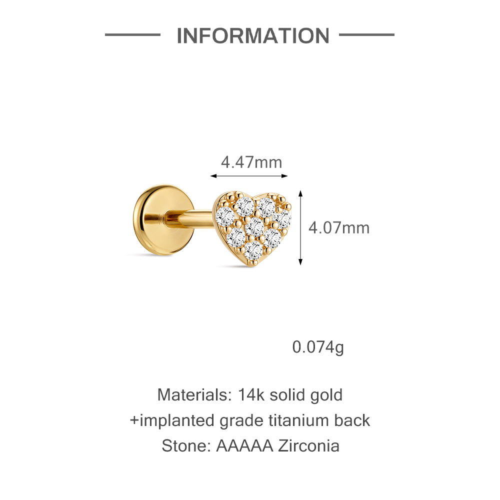 Brinco de Cartilagem CANNER em - Tragus Flat Back avaliação e preço
