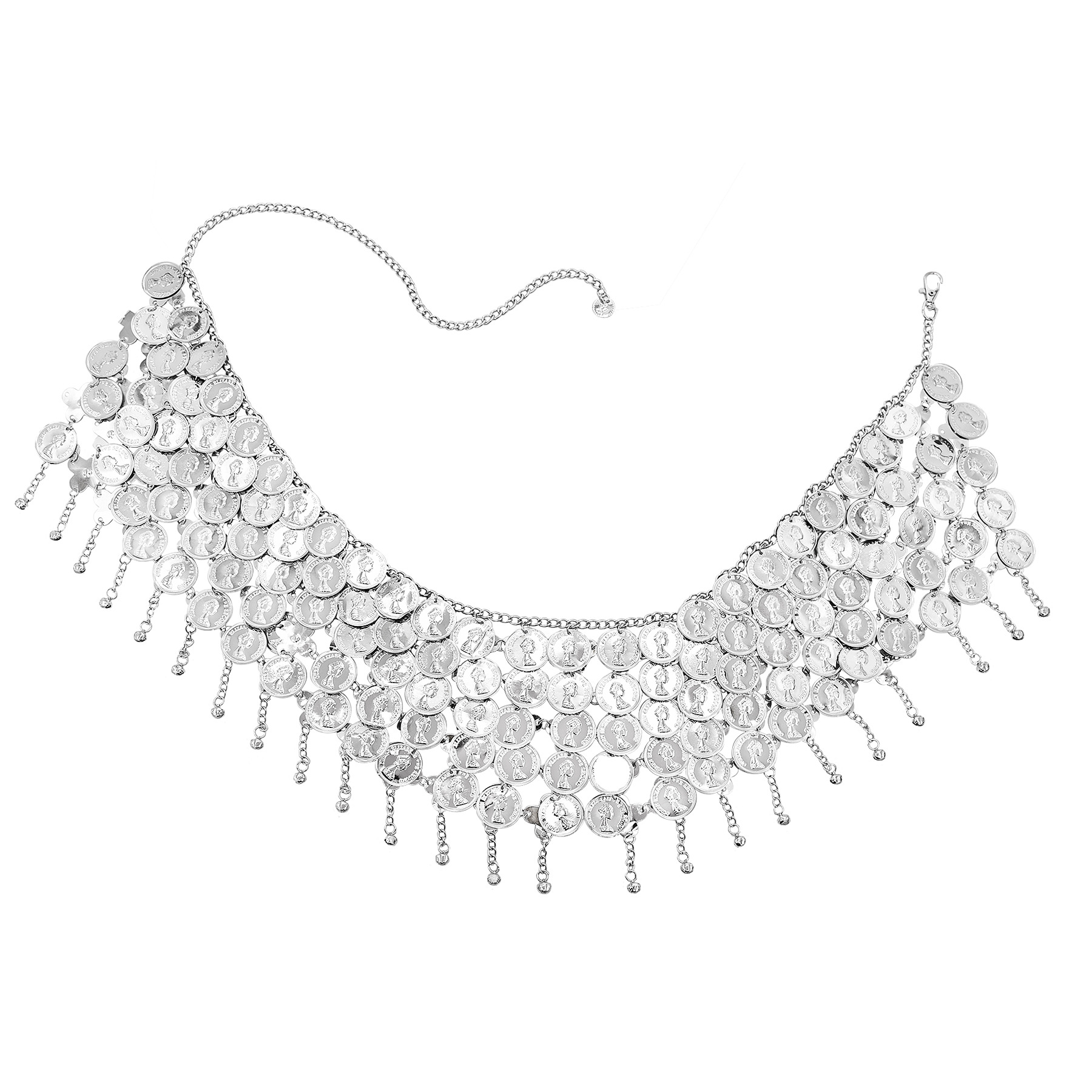 Sinos prateados com borla long - Body Jewelry Indian avaliação e preço