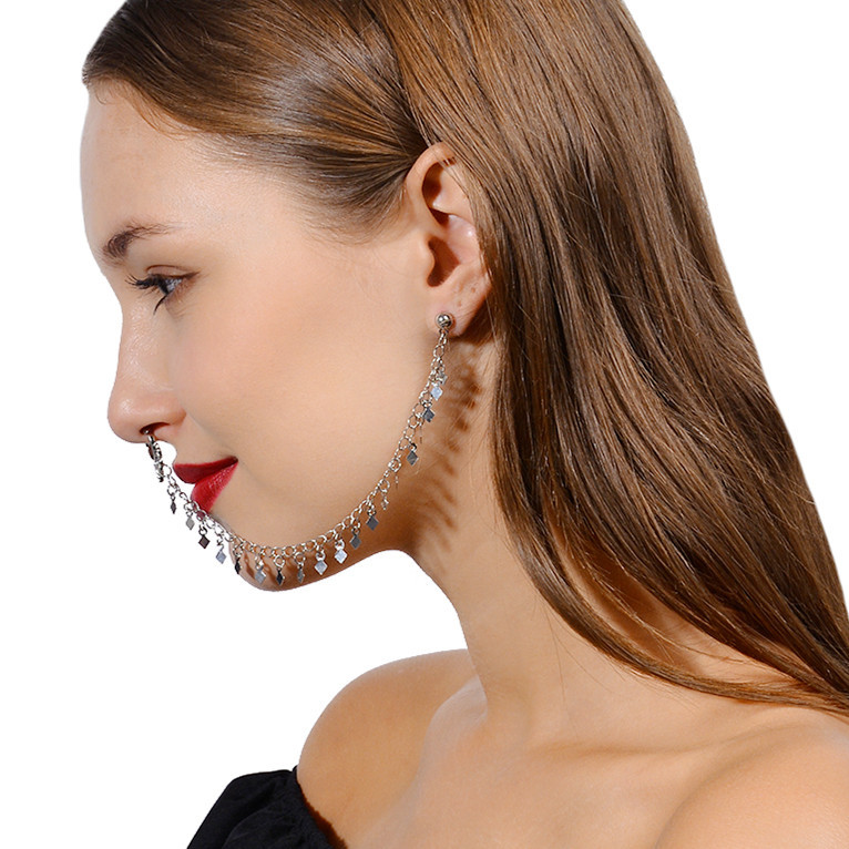 Anel de nariz, corrente de nar - Body Jewelry Indian avaliação e preço