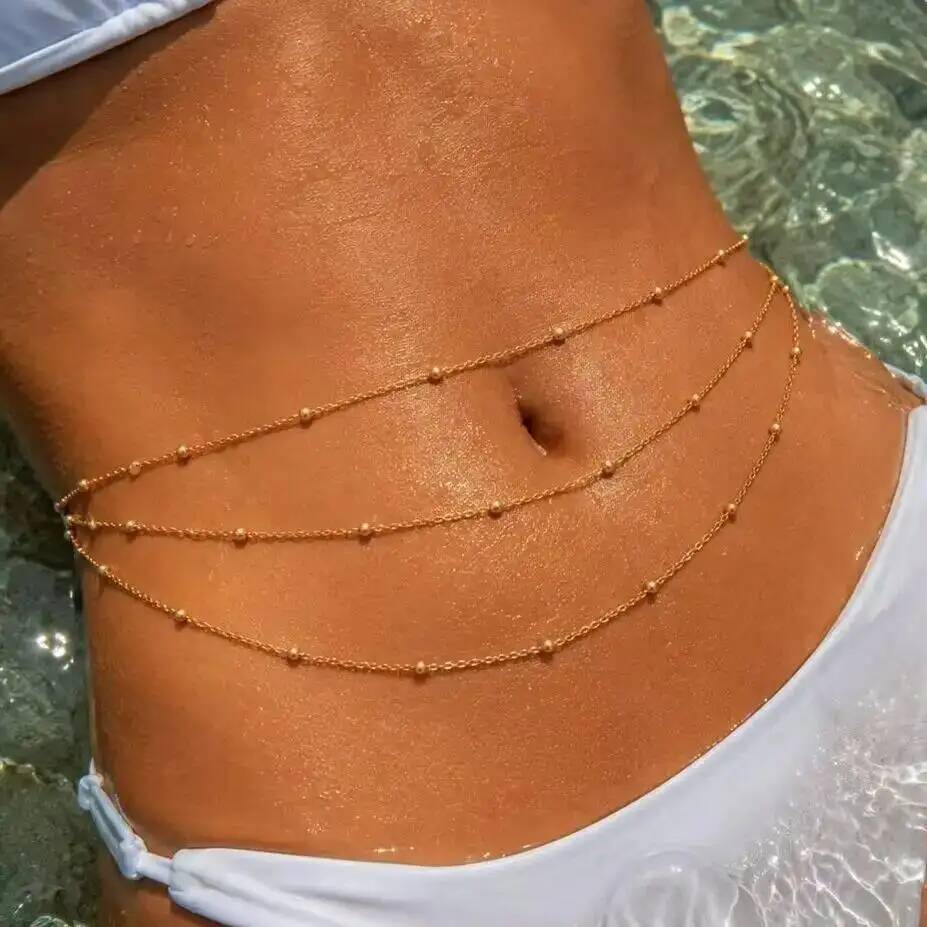 IngeSight.Z Corrente de Cintur - Body Jewelry Gold Plated avaliação e preço