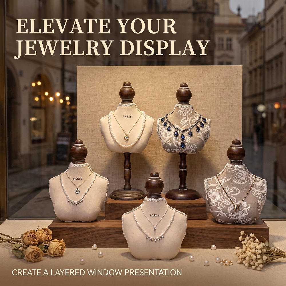 Expositor de Colares Vintage e - Body Jewelry Display Ideas avaliação e preço