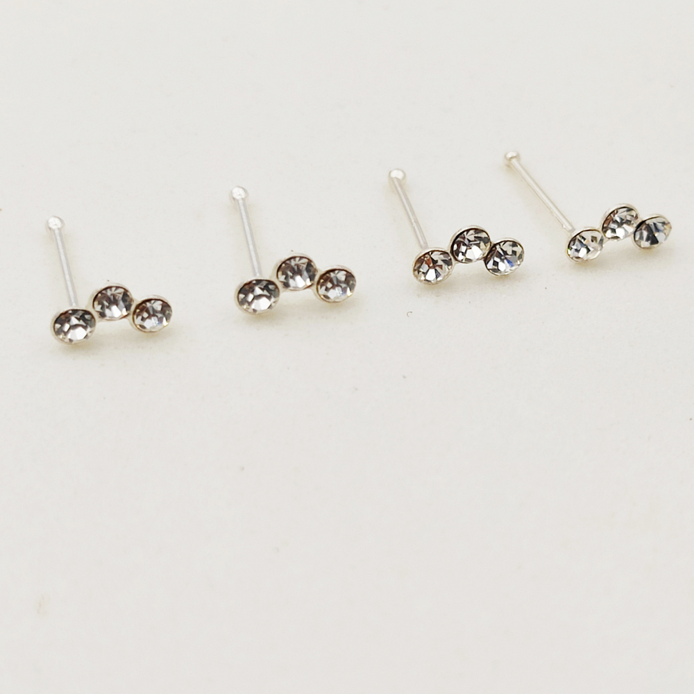 925 prata esterlina cristal na - Body Jewelry Indian avaliação e preço