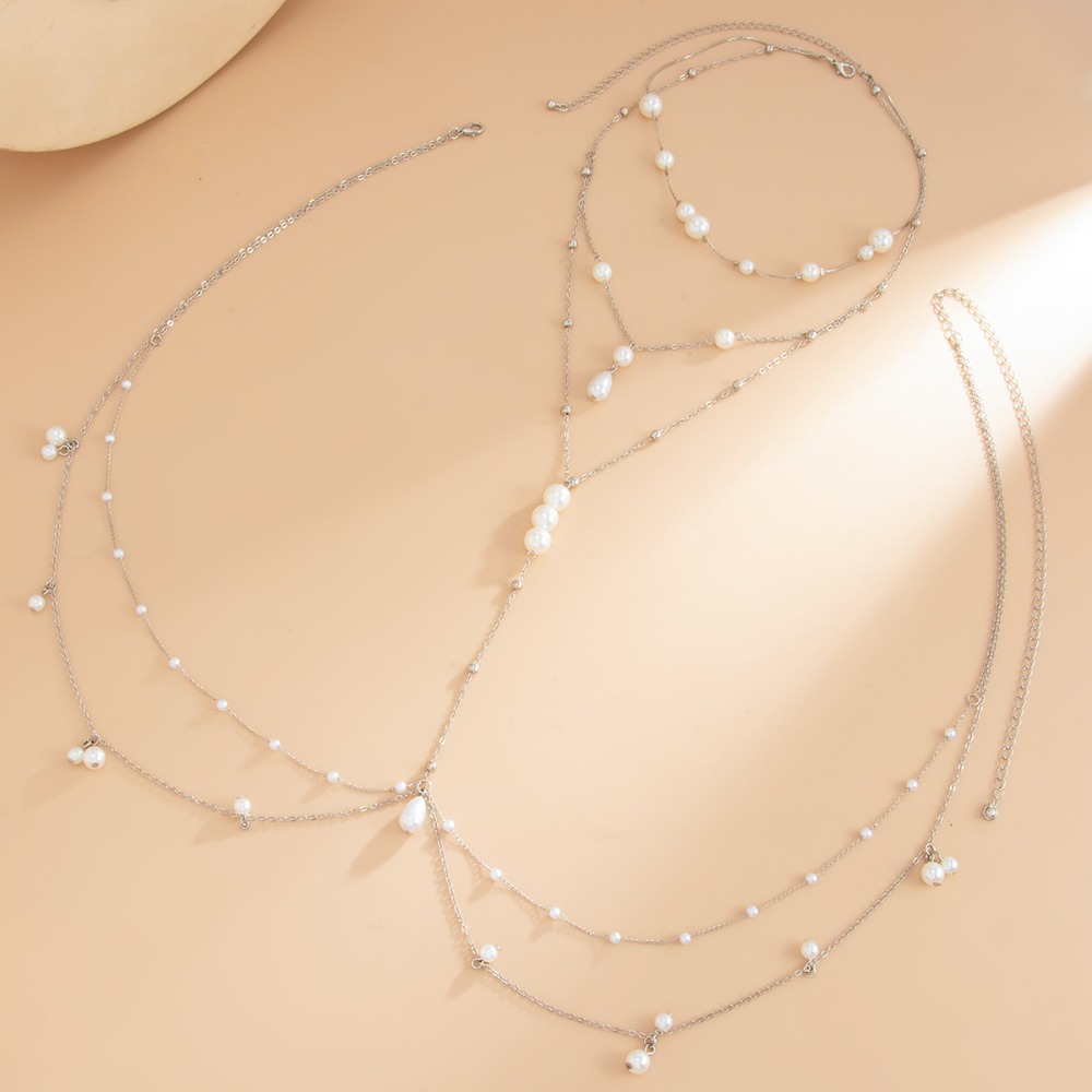 Colar de Pérolas de Imitação M - Body Jewelry Charms avaliação e preço