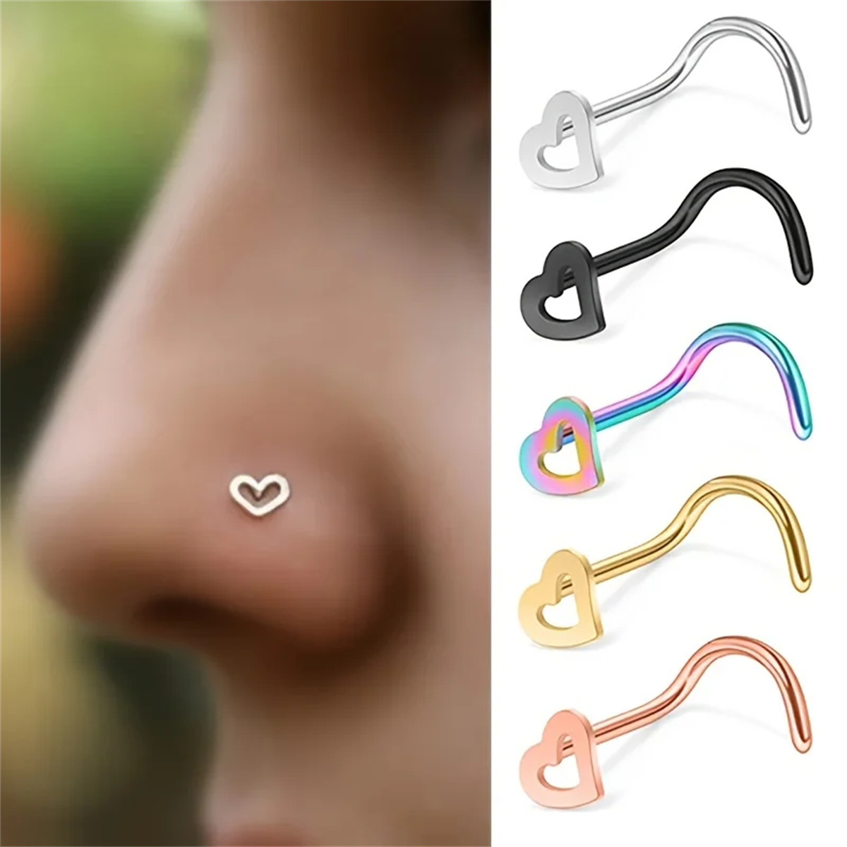 EVISPOL 5 Peças Piercings de N - Body Jewelry Metal Types avaliação e preço