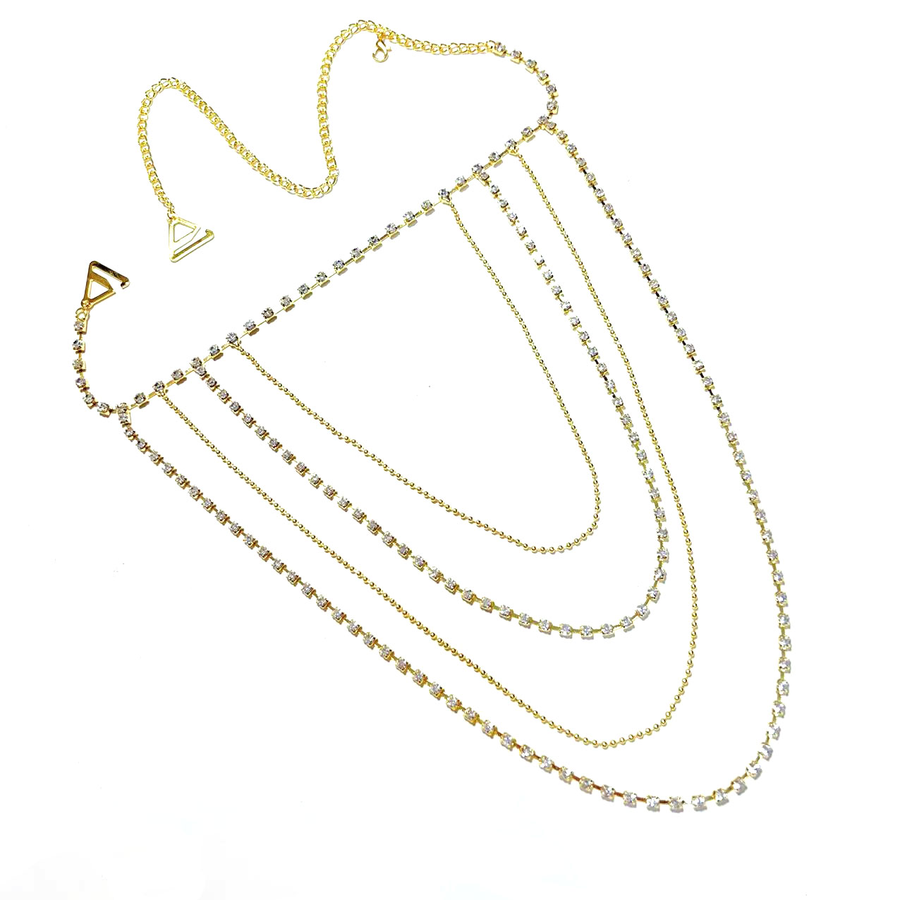 Corrente de ombro multicamadas - Body Jewelry High End avaliação e preço