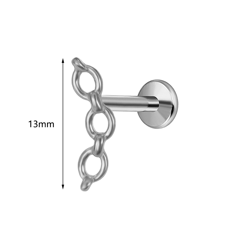 Piercing labret de titânio AST - Body Jewelry Threadless avaliação e preço