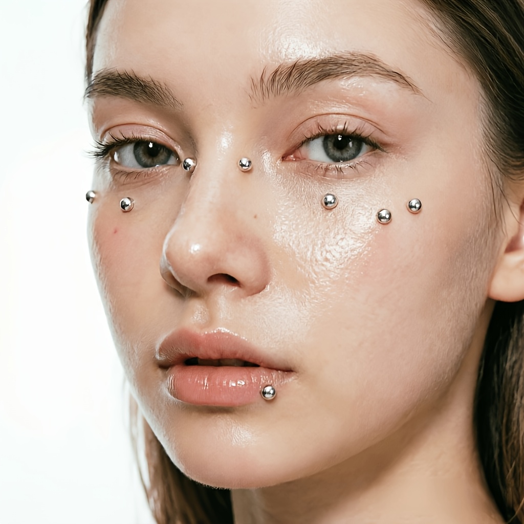 Conjunto de 4 Peças de Piercin - Body Jewelry Eyebrow avaliação e preço